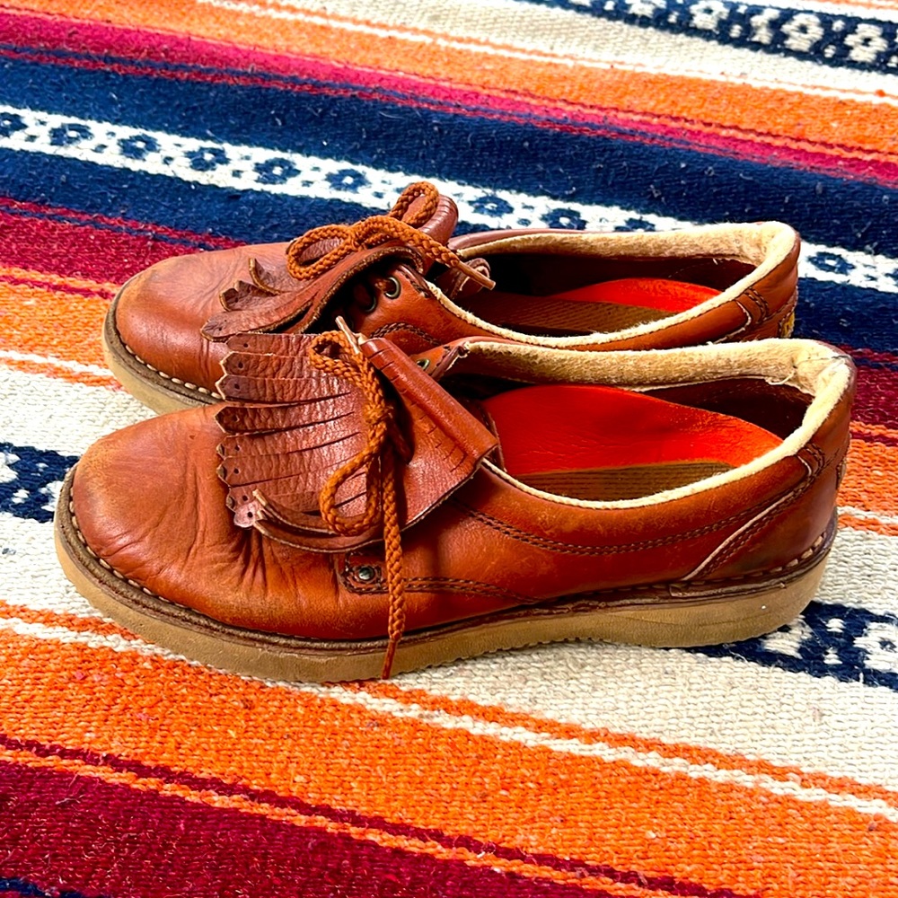 Vintage brown leather Rockport women’s shoes size 7.5 Vibram soles